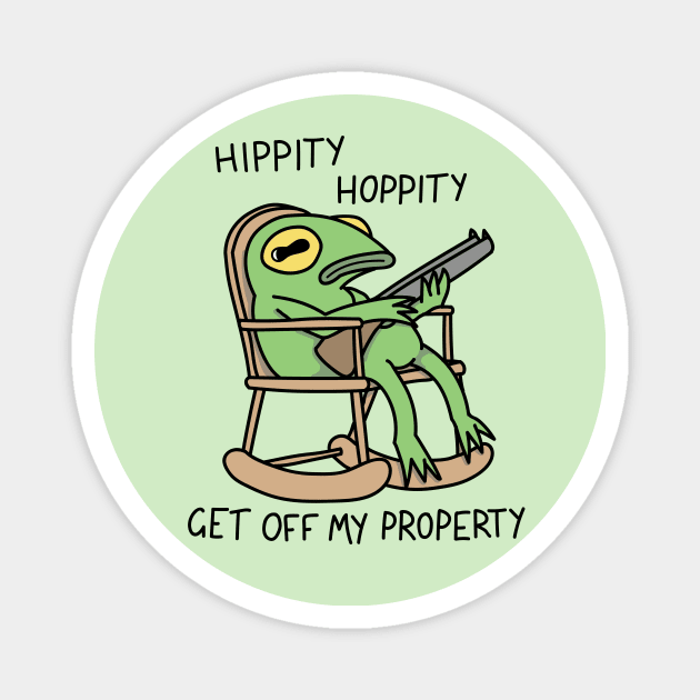 Hippity Hoppity Magnet by DoctorBillionaire